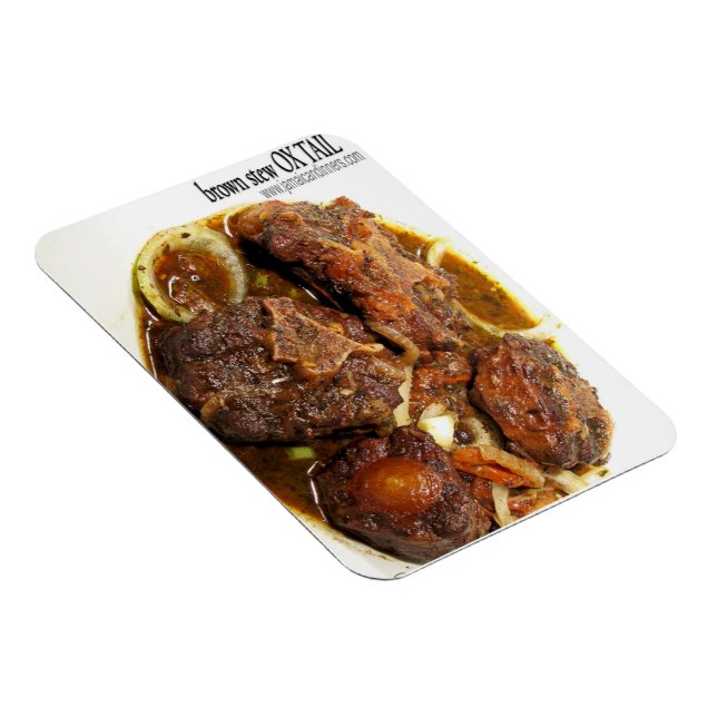 Oxtail Brown Stew Refrigerator Magnet (Högersidan)
