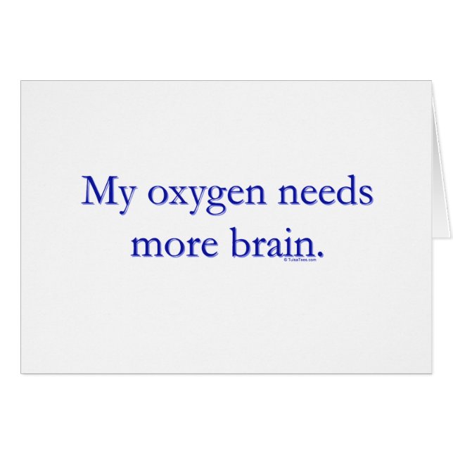 Oxy Brain Hälsningskort (Framsidan Horizontal)