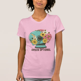 Oxygen Optional – Whimsical Astronaut Helmet with  T Shirt