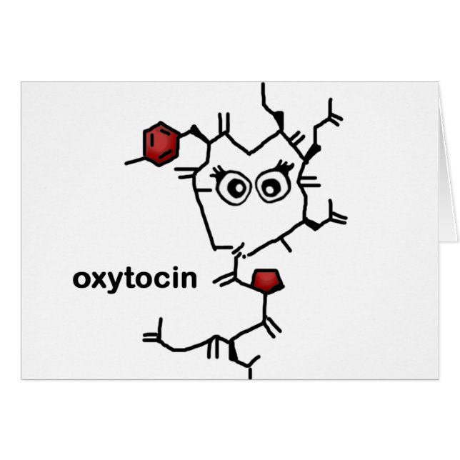 Oxytocin Hälsningskort (Framsidan Horizontal)