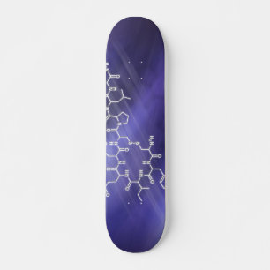 Oxytocin Hormone Strukturkemisk formel Mini Skateboard Bräda 18,5 Cm