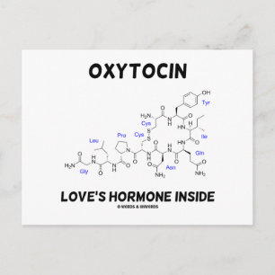 Oxytocin Kärlek Hormone Inside (kemi) Vykort