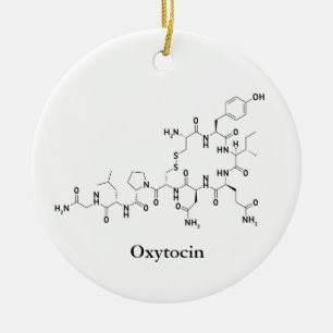 Oxytocin Kärlek Molekyl Kemi Vetenskap Julgransprydnad Keramik