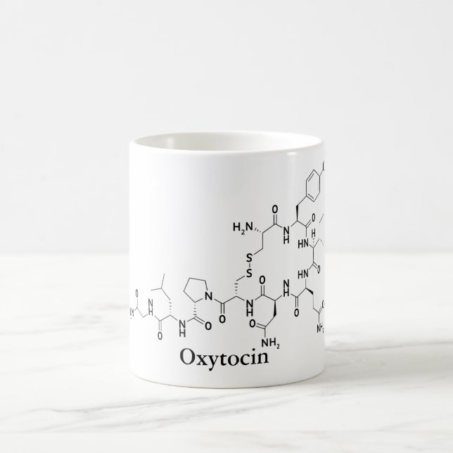 Oxytocin Kärlek Molekyl Kemi Vetenskap Kaffemugg (Center)