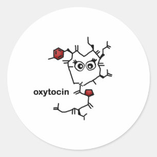 Oxytocin Runt Klistermärke