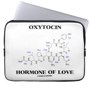 Oxytocinhormon av kärlek (kemi) laptop fodral