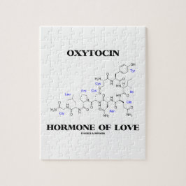 Oxytocinhormon av kärlek (kemi) pussel