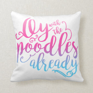 Oy med för pudlar dekorativ kudde redan