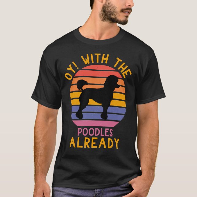 Oy med pudel redan t shirt (Framsida)