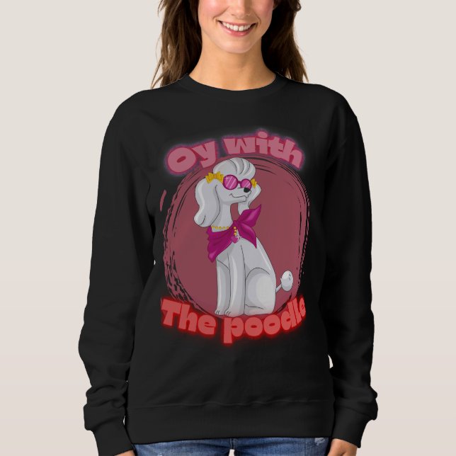 Oy med pudel T- T Shirt (Framsida)