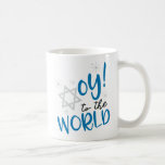 Oy till världen kaffemugg<br><div class="desc">Hanukkah humor Oy till världen</div>
