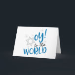Oy to the World Helgkort<br><div class="desc">Hanukkah HumorOy till världen</div>
