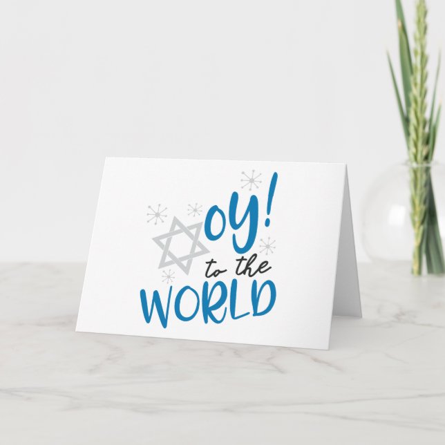Oy to the World Helgkort (Framsida)