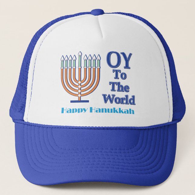 Oy-to-the-World-Lycklig-Hanukkah Keps (Framsida)