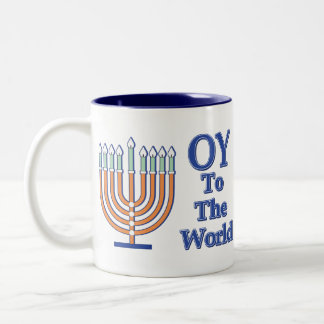Oy to the World Två-Tonad Mugg