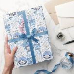 Oy to World Funny Musk Hanukkah Blue Menorah Presentpapper<br><div class="desc">all text på den här hanukah-flickan som omsluter papper är formaterad,  så den kan enkelt ändras om du så vill. Detta omfattar naturligtvis även namnteckning på baksidan. Framsidan har grafik med en ogenomskinlig glob som bär en mask i bakgrunden och en silver-menorah-kontur till högerna grund</div>
