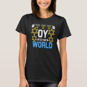 Oy to World Hanukkah Jewish för manar Women T Shirt