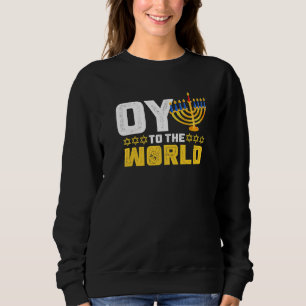 Oy to World Roligt Hanukkah Star of David Graphic T Shirt