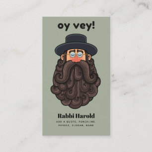 OY VEY! Funny RABBI Peronalized Visitkort