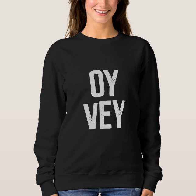 Oy Vey Jewish Yiddisk Kosher Gym Workout Yenta Pas T Shirt (Framsida)