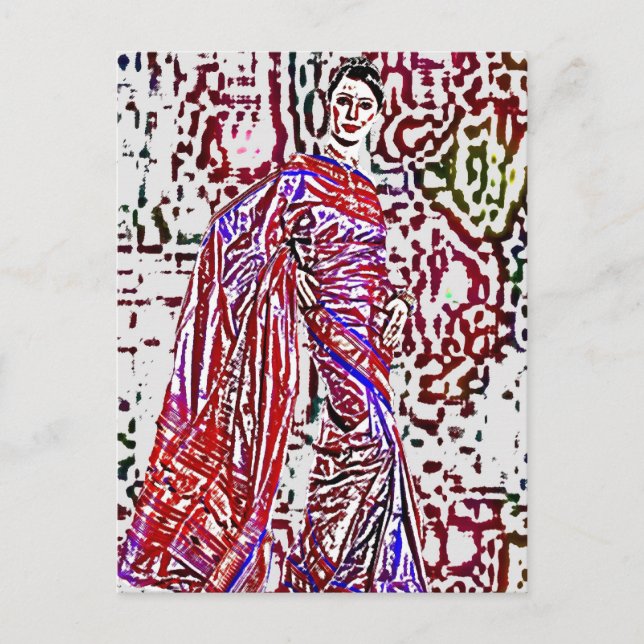 OYA'S BRÖLLOP DRESS VYKORT (Framsida)