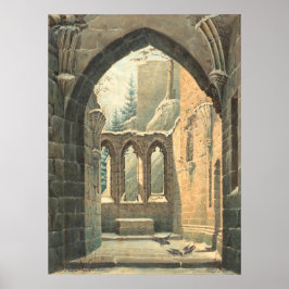 Oybin kloster - Karl Beichling Finkonst Poster