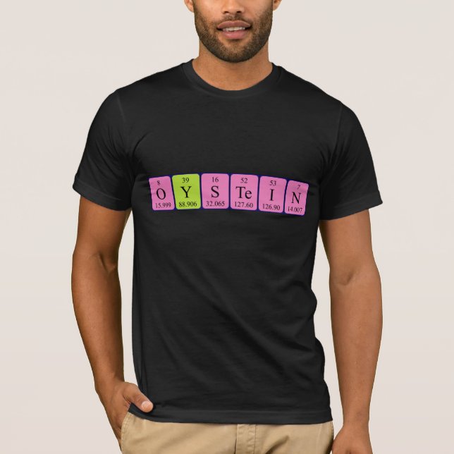 Øystein Periodisk bord namn-skjorta T-shirt (Framsida)