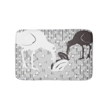 Oyster-Catcher Silhouette - Bath Mat