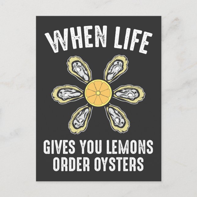 Oyster Eating - Sea Food Gourmet Vykort (Framsida)