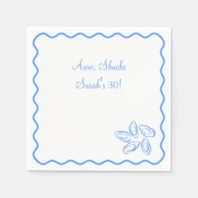 Oyster Funny Birthday Pappersservett (Framsidan)