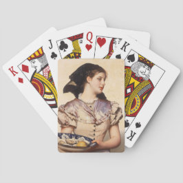 Oyster Girl (av Karl Gussow) Casinokort