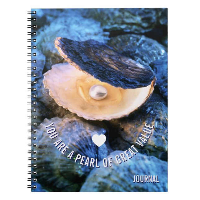 OYSTER Pearl of Underbar Value Anpassningsbar Chri Anteckningsbok (Framsidan)