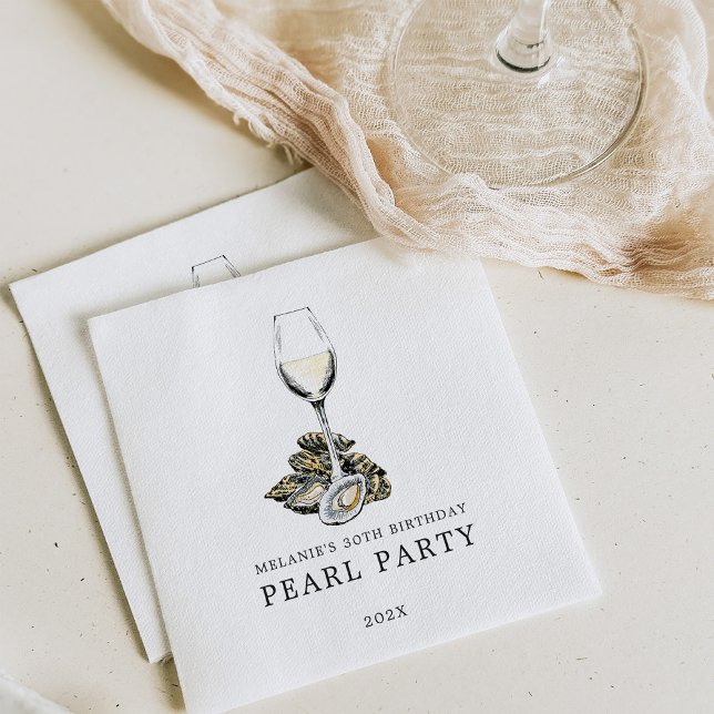 Oyster Pearl Party Pappersservett (Skapare uppladdad)