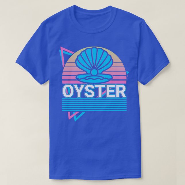 Oyster Pearl Snäcka Retro Gift T Shirt (Design framsida)