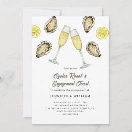 Oyster Roast Champagne Förlovning Inbjudningar