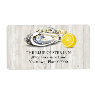 Oyster Roast Seafood Nautical Adress Fraktsedel