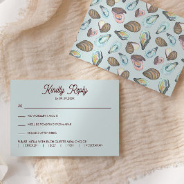 Oyster Roast Wedding Invitation, OSA Kort