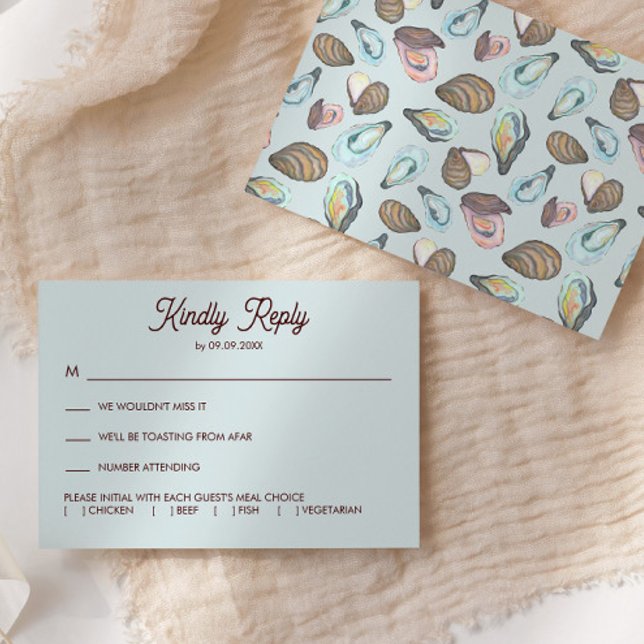 Oyster Roast Wedding Invitation, OSA Kort (Skapare uppladdad)