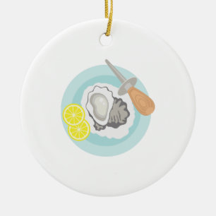 Oyster Shucking Julgransprydnad Keramik