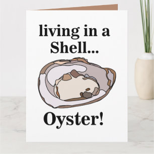 Oyster Skaldjur Rolig Kort