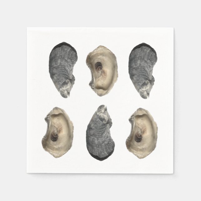 Oyster Snäcka Napkins Pappersservett (Framsidan)