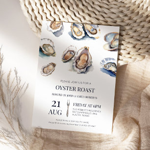 Oyster Stekning Sommar Skaldjursbak Grillfest Inbjudningar