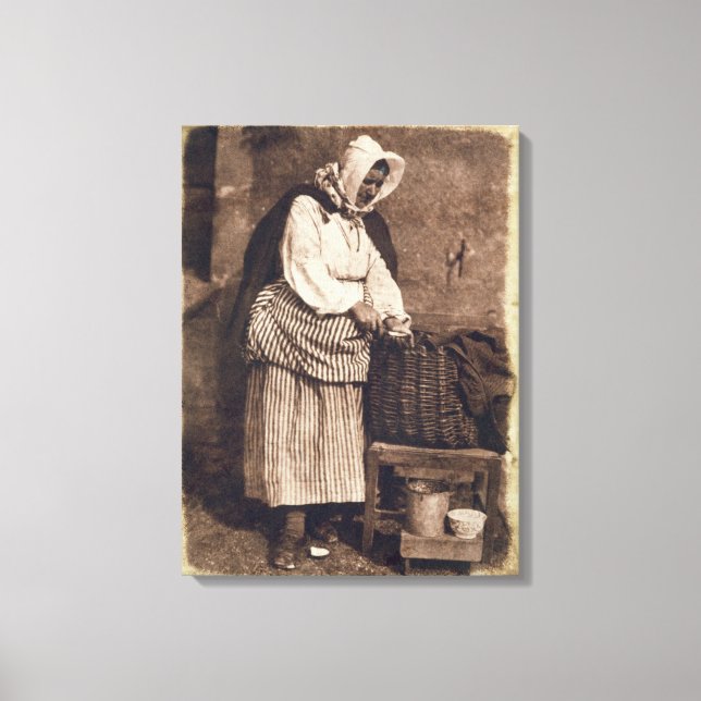 Oyster Woman, 1843-47 (pappert salttryck från kalo Canvastryck (Framsida)