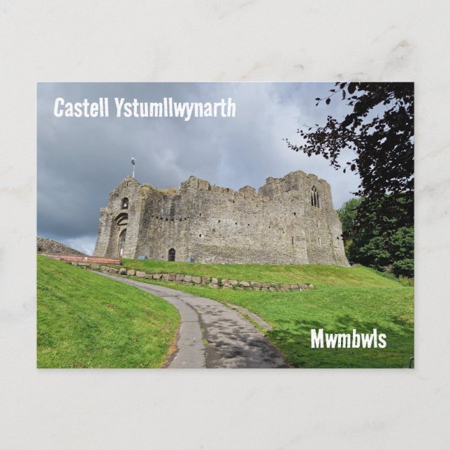 Oystermouth Castle / Castell Ystumllwynarth Vykort (Framsida)