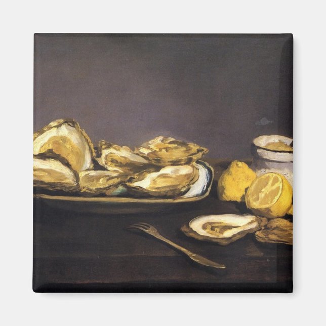 Oysters - Édouard Manet Magnet (Framsidan)