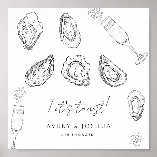 Oysters Napkins Poster (Framsidan)