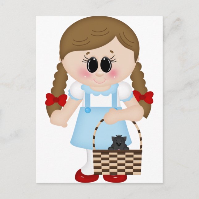 Oz Dorothy och toto Vykort (Framsida)