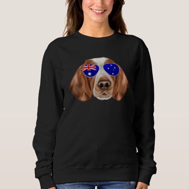 OZ Flag Welsh Springer Spaniel Dog Australia Pocke T Shirt (Framsida)