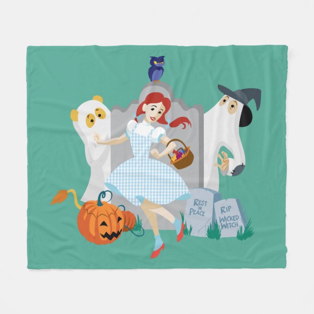 Oz™-guiden | Dorothy Halloween Lycklig Dance Fleecefilt (Framsidan (Horisontell))