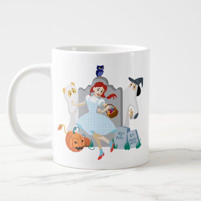 Oz™-guiden | Dorothy Halloween Lycklig Dance Jumbo Mugg (Vänster)